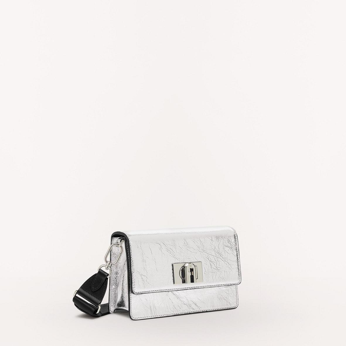 Furla 1927 Soft Väskor Dam Silver Svarta Rea FRE592047